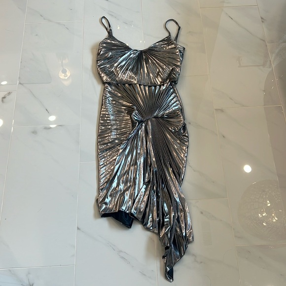 NWT Georgia Hardinge Dazed Dress Metallic Size 10 - Picture 1 of 3
